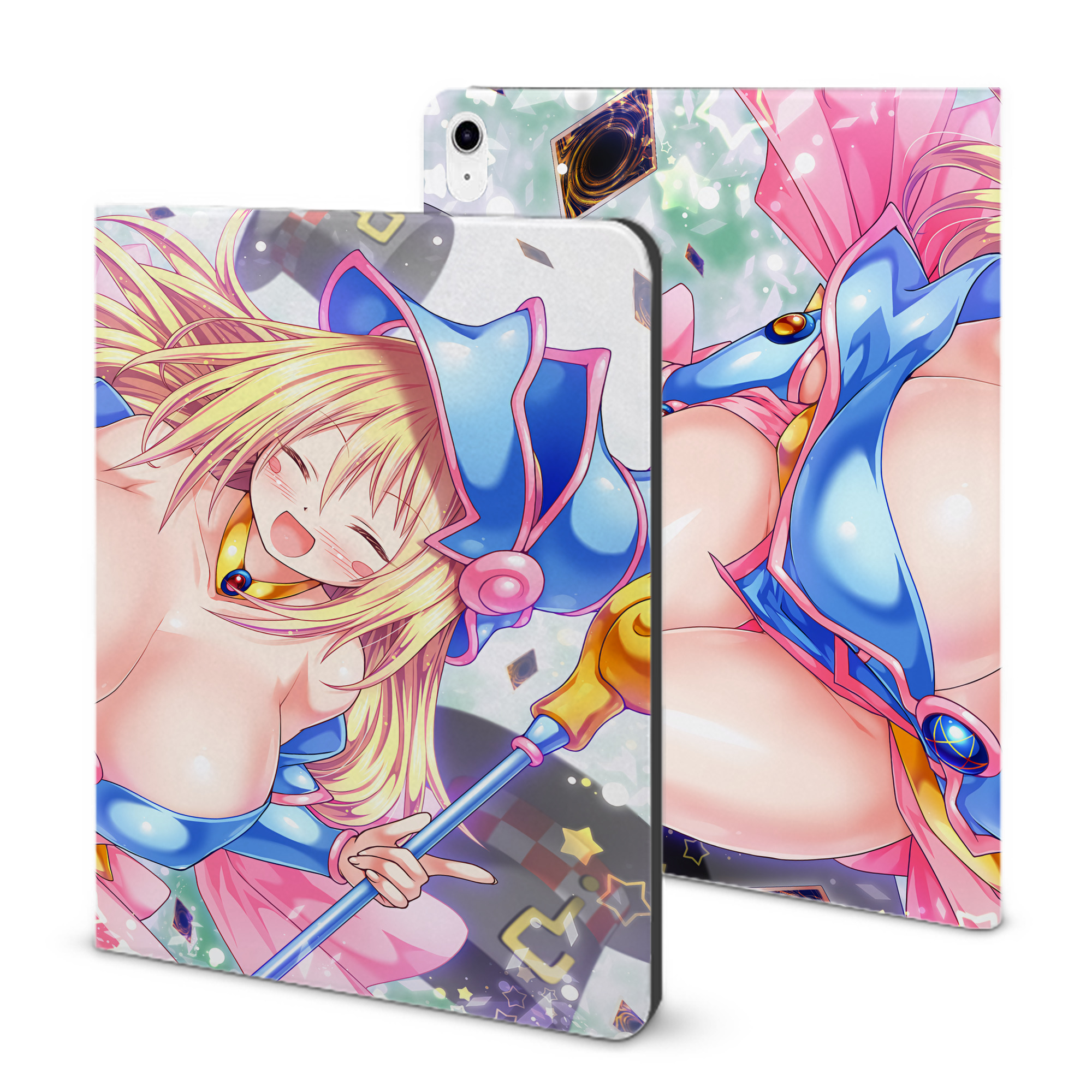 （画像用） 遊☆戯☆王 Yu-Gi-Oh! IPad ケース ブック型 PUレザー TPU 耐衝撃 軽量 薄型 ペン収納なし 全面保護 IPad 各モデル対応